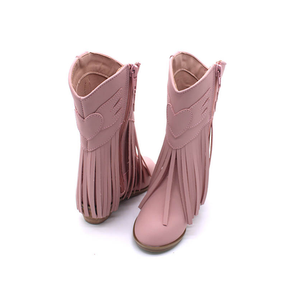 Jolene Fringe Leather Cowgirl Boots - runs narrow, size up!