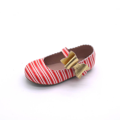 Candy Cane Cece shoes with interchangable bow