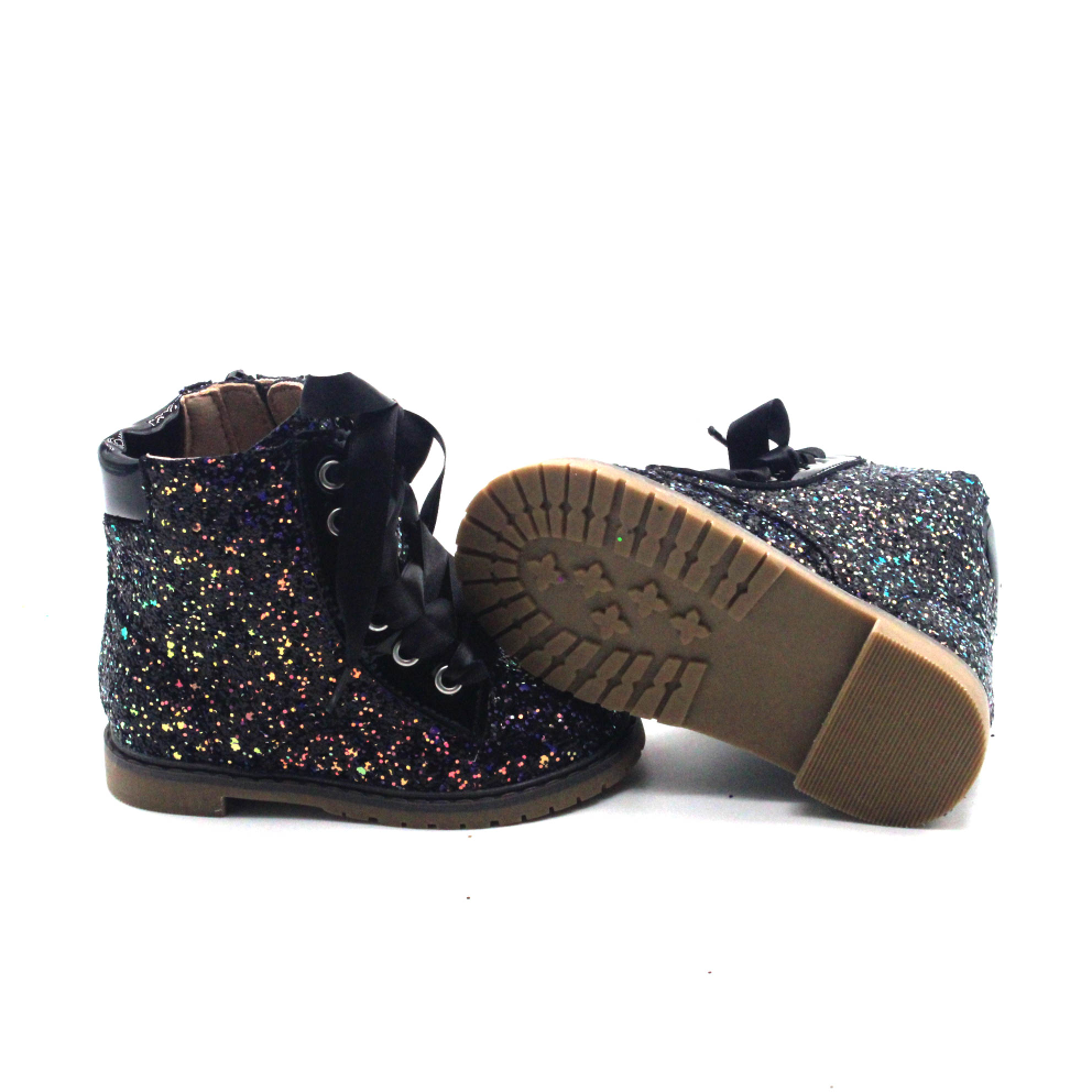 Glitter combat boots