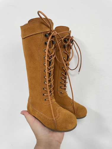 Elena Suede Lace-up Boots