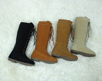 Elena Suede Lace-up Boots