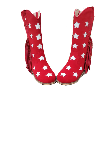 Star spangled sweetheart cowboy boots - ready to ship
