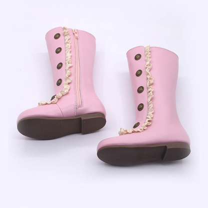 Analise Leather Button Boots ready to ship