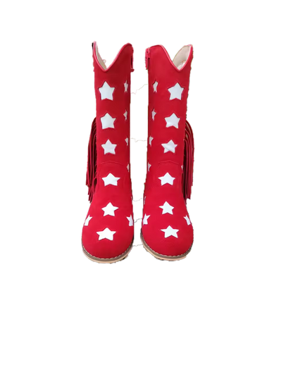 Star spangled sweetheart cowboy boots - ready to ship