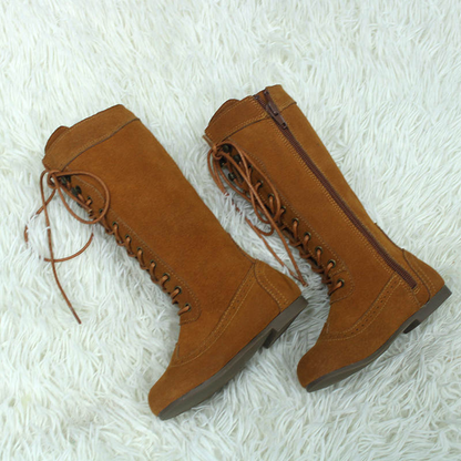 Elena Suede Lace-up Boots
