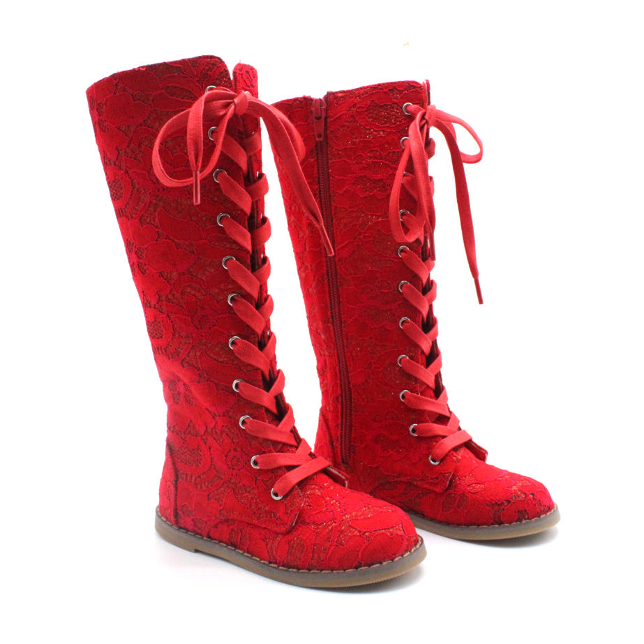 Tall Lace Boots - ready to ship