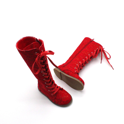 Luxe Tall Lace Boots - ready to ship
