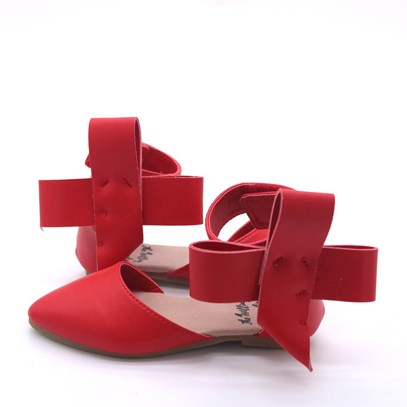 Aubrey Bow Shoes black and red