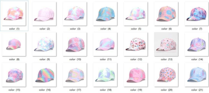 Lover tie dye ball cap Hat (kids)