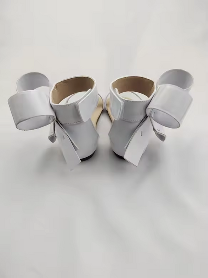 Natalie Patent Leather Bow Sandal - ready to ship