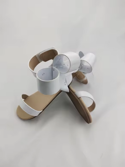 Natalie Patent Leather Bow Sandal - ready to ship