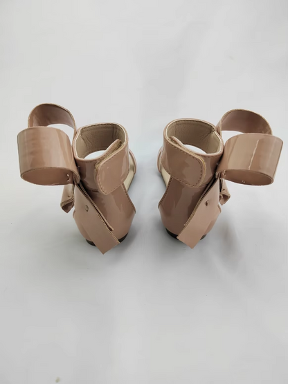 Natalie Patent Leather Bow Sandal - ready to ship