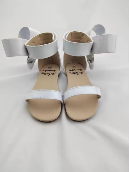 Natalie Patent Leather Bow Sandal - ready to ship