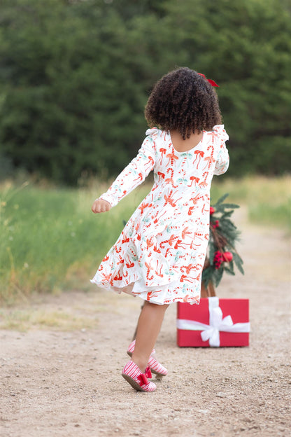 Candy Cane Cece shoes with interchangable bow
