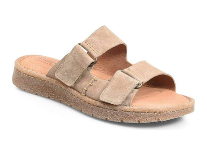 Born Dominica Women Sandal, Taupe Suede, Size 9.0