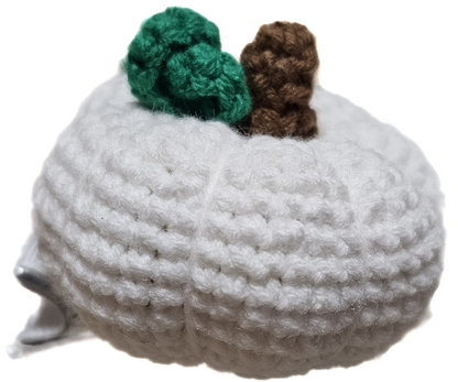 Candy corn and pumpkin crochet clips