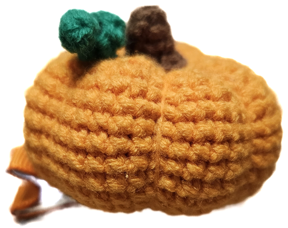 Candy corn and pumpkin crochet clips