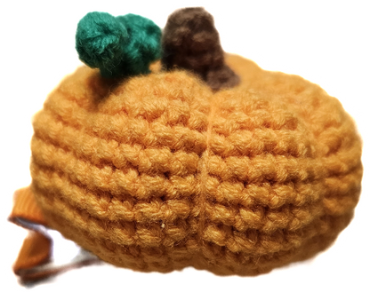 Candy corn and pumpkin crochet clips