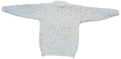 Double heart crew neck sweater