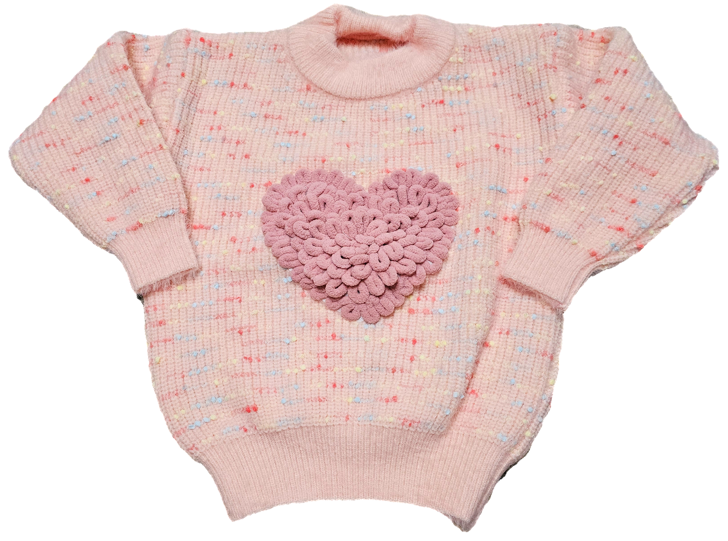 Confetti Heart crew neck sweater