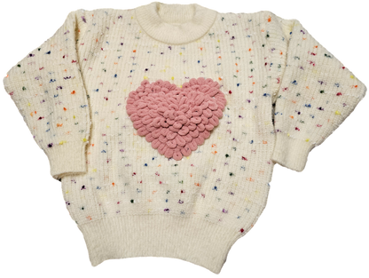 Confetti Heart crew neck sweater