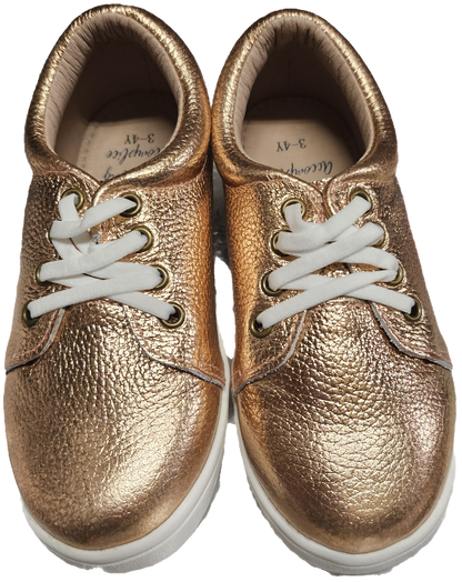 Gustavo leather slip on sneakers kids and adult