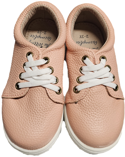 Gustavo leather slip on sneakers kids and adult