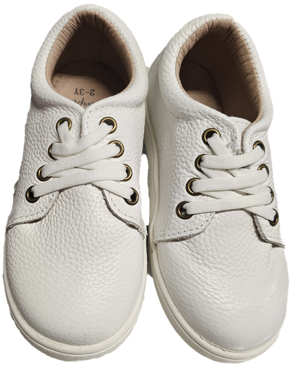 Gustavo leather slip on sneakers kids and adult