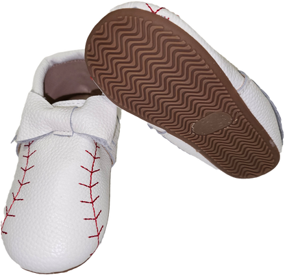 Baseball bow moccasins