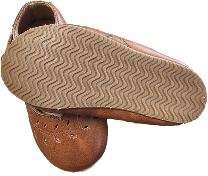 Vine Cutout Leather Mary Jane