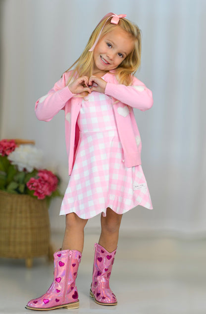 Love Story Embroidered heart cowboy boots
