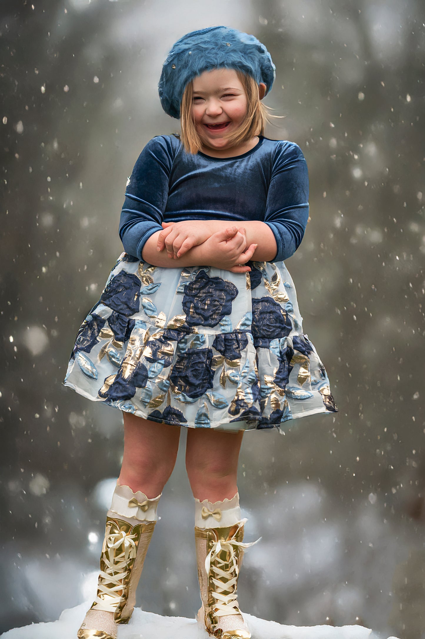 Cherie pearl bling beret