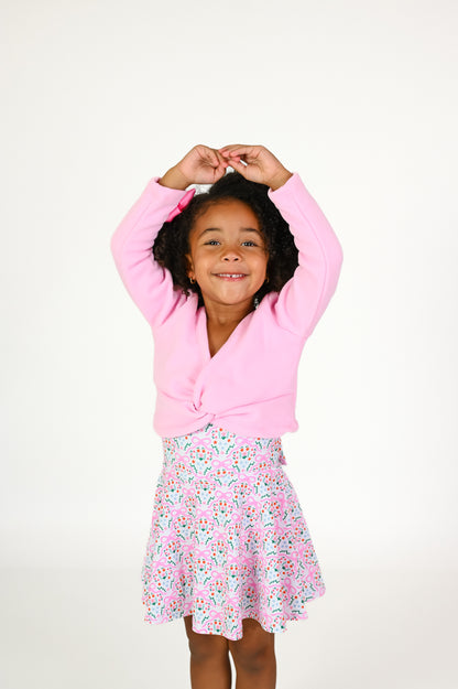 Ballet dance crop sweater pullover (fleece lined)