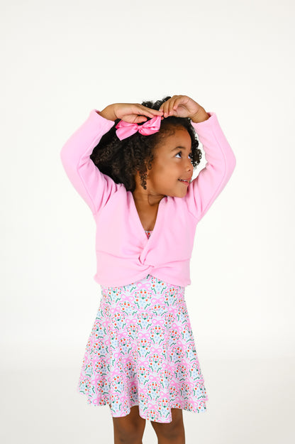 Ballet dance crop sweater pullover (fleece lined)