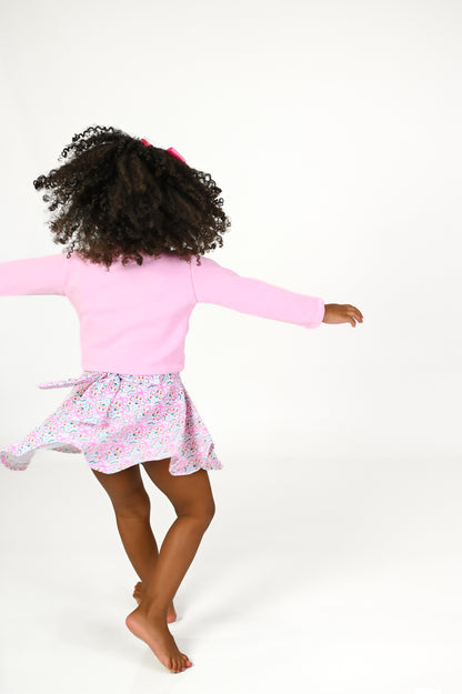 Ballet dance crop sweater pullover (fleece lined)