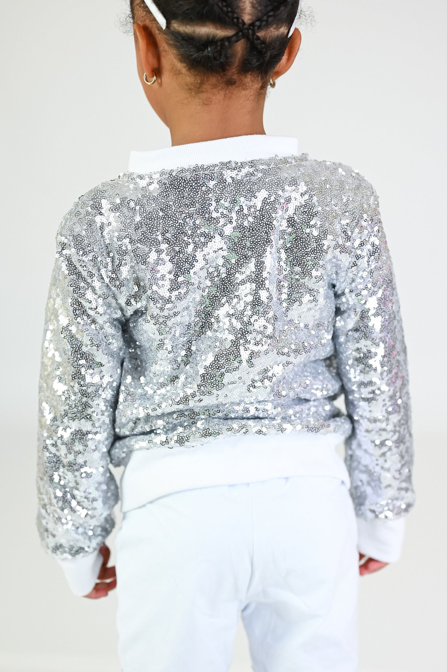 Pop star bling sequin pants and jacket set