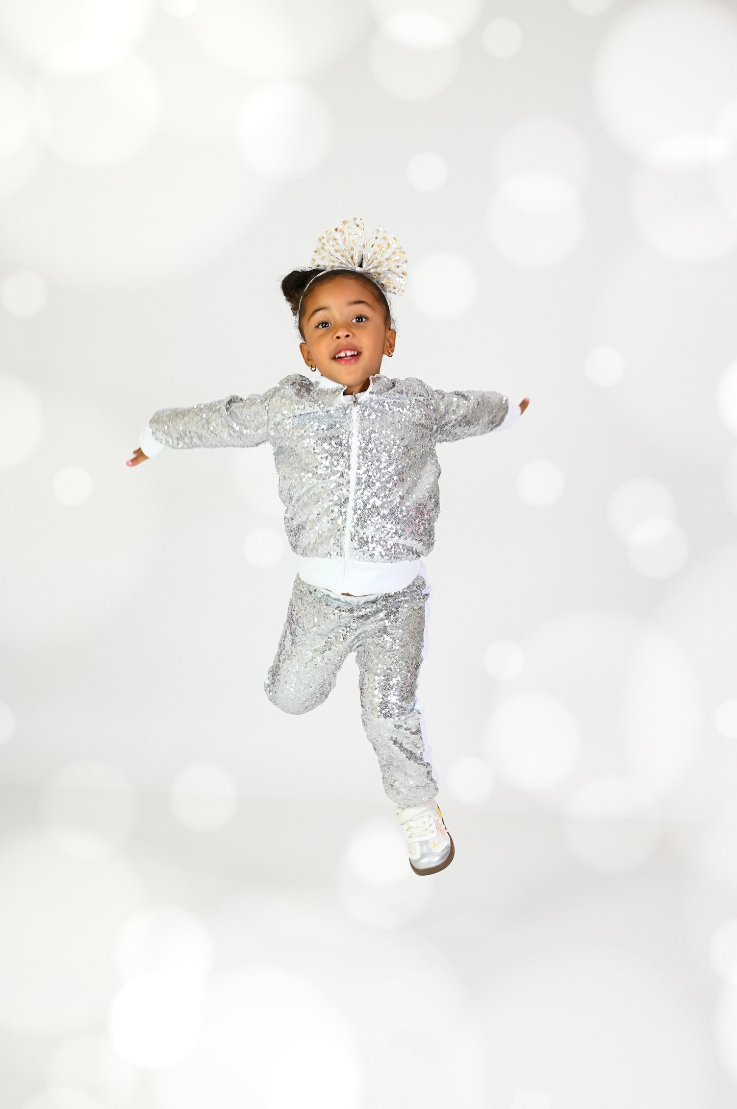 Pop star bling sequin pants and jacket set