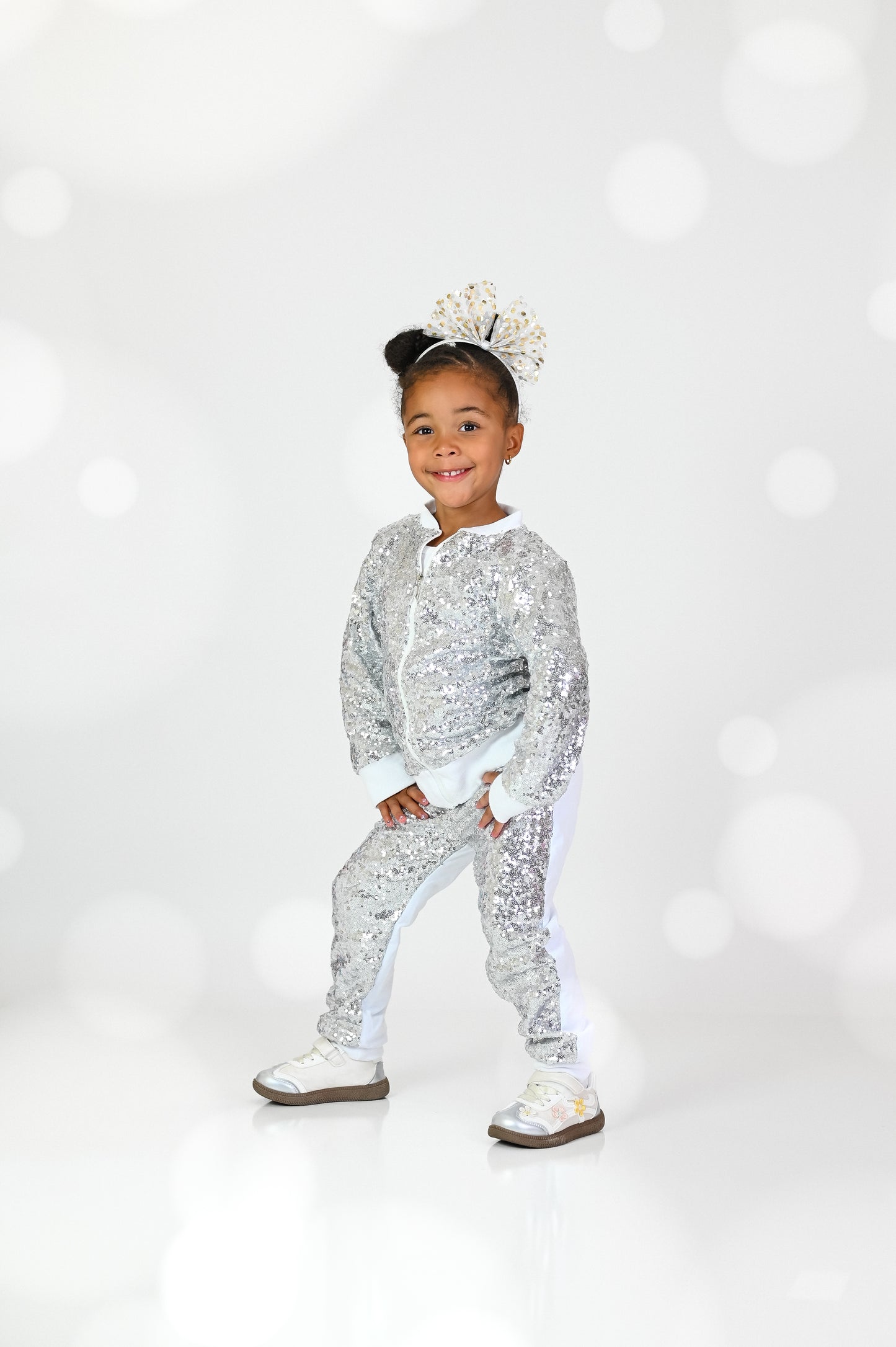 Pop star bling sequin pants and jacket set