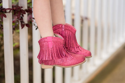 Clementine Fringe cowboy booties (glitter and solid)