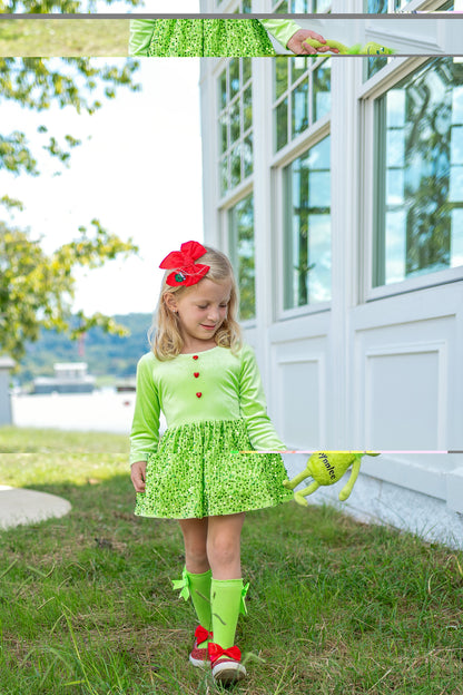 Double bow knee high socks