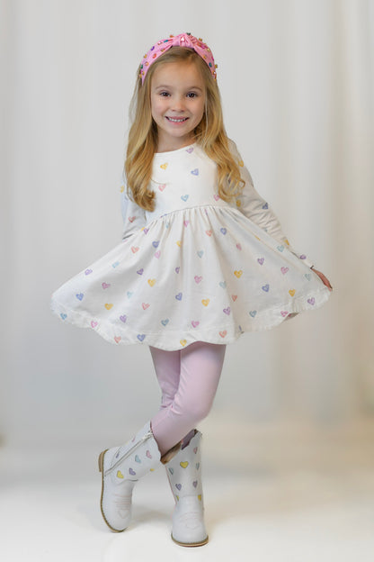Confetti hearts embroidered cowboy boots