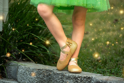 Abigale bow back ballet flats- Shimmer & Glitter