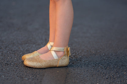 Abigale bow back ballet flats- Shimmer & Glitter