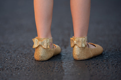 Abigale bow back ballet flats- Shimmer & Glitter