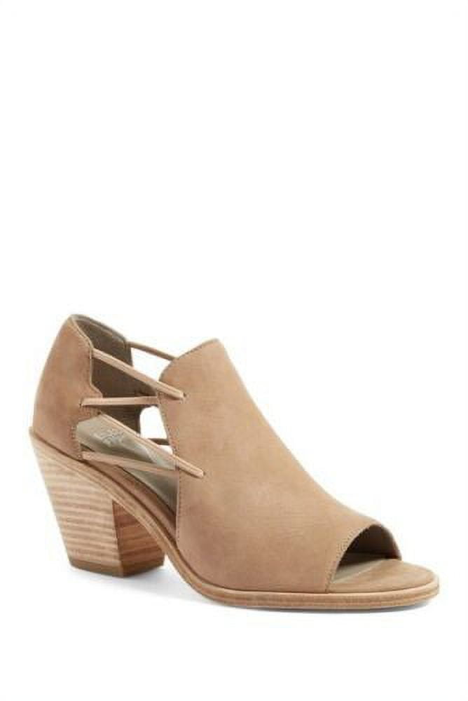 Eileen Fisher Nikki Sandal Womens Leather Open Toe Mule Heel Shoe Earth Size 9.5
