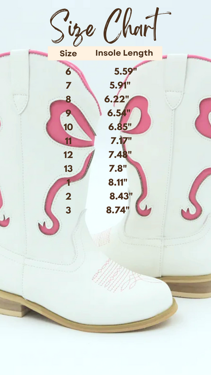 Put a bow on it cowgirl boots Original style - runs small size up!