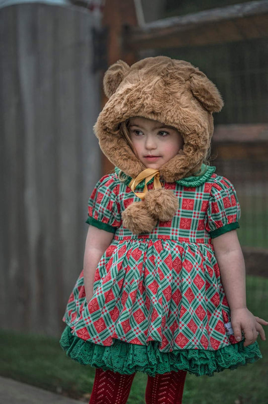 Fuzzy bear hat