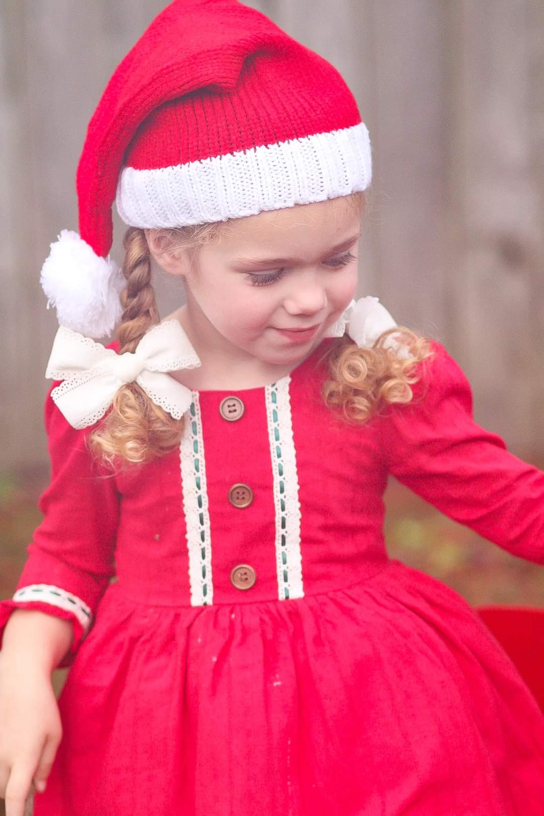 Knit Santa hat - family match