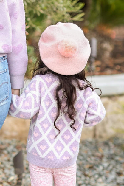 Pom painter beret child and adult match