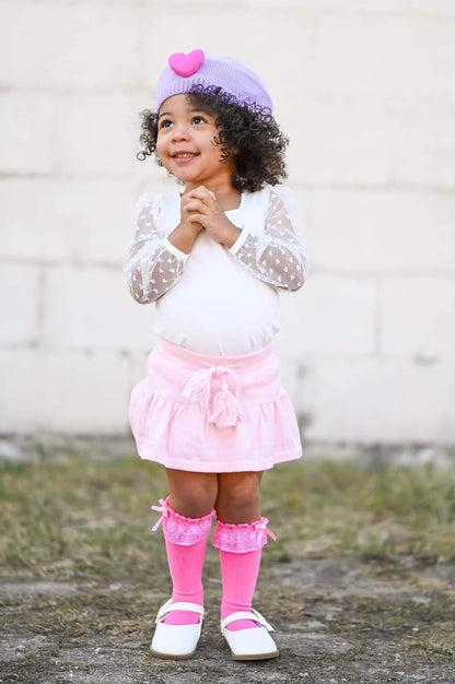 Amore heart contrast beret